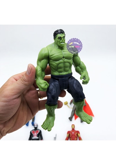 Hulk Thanos Örümcek Adam Ironman Oyuncak 5 Li Set  14  Cm
