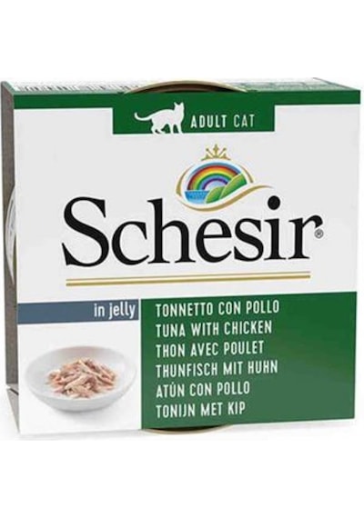 Schesir Jel İçinde Ton Balıklı & Tavuklu Kedi Konservesi 85 Gr