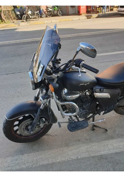 Motocam Küba Süperlight 150 Ön Cam 2008-2026 Model 53cm Füme Renkli 4mm Aparatsız
