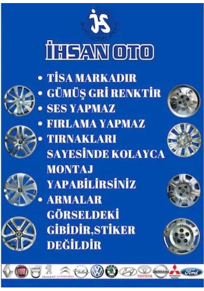 Toros 13" Jant Kapağı Takımı (4 Adet) 7700786879 Tisa R006