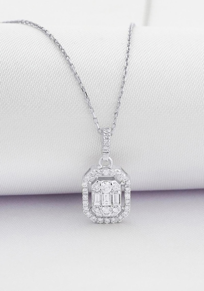 Pırlanta Baget Kolye /0.27ct