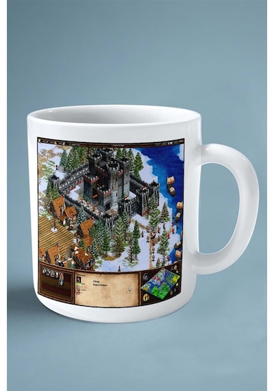 Age Of Empires Oyun Baskılı Kupa Bardak Çift Taraflı Baskı Kişiye Özel Model 2 Çok Renkli