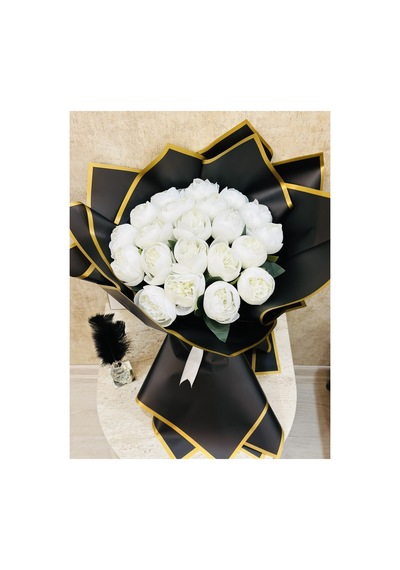 21 Adet Beyaz Şakayik Çiçeği , Evlilik Teklifi Çiçeği , Doğum Günü Çiçeği Beyaz - 762316003 Beyaz