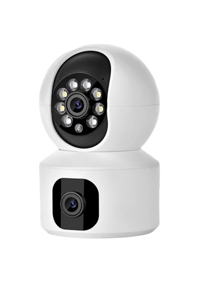 Q5 Smart Kamera Ses Kayıtlı Gece Görüşlü Full Hd 1080p Çift Kamera Kablosuz Wi-fi Ip