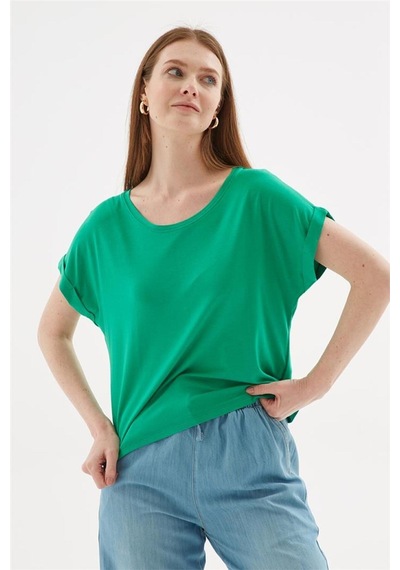 Fashion Friends Fashıon Frıends Kadın Bisiklet Yaka Bluz 25y0519k1 Ekru