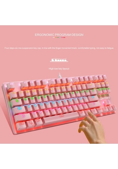 K550 Mavi Switch Mekanik Klavye-87 Tuş Tkl