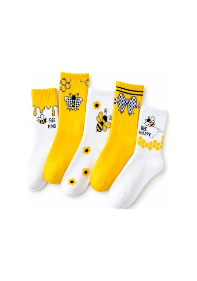 Waynap 10 Lu Paket Desenli Unisex Uzun Soket Çorap Model 6