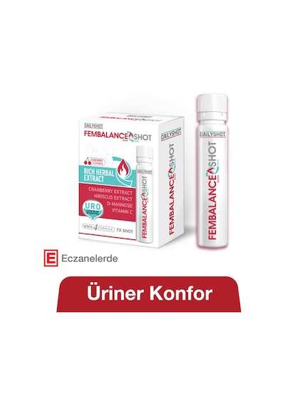 Hangover Shot Fembalance Shot Cranberry Ve D-mannoz İle Üriner Konfor