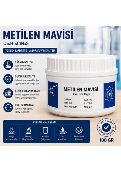 Balmumcu Kimya Metilen Mavisi Methylene Blue -100 G