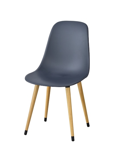 Vilinze Eames Naturel Ahşap Ayak Plastik Füme Sandalye Eames-beyaz