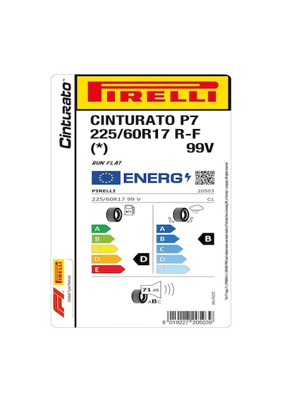 Pirelli 225/60 R17 99V Cinturato P7 Rft Yaz Lastiği 2025