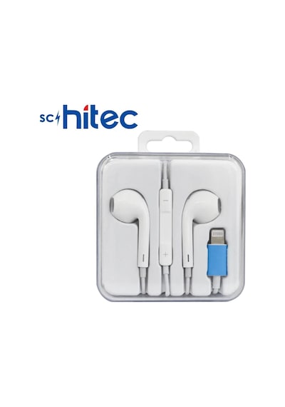 Schitec E11 Tak Çalıştır Lightning Kulak İçi Mikrofonlu Kablolu Kulaklık Beyaz Diğer