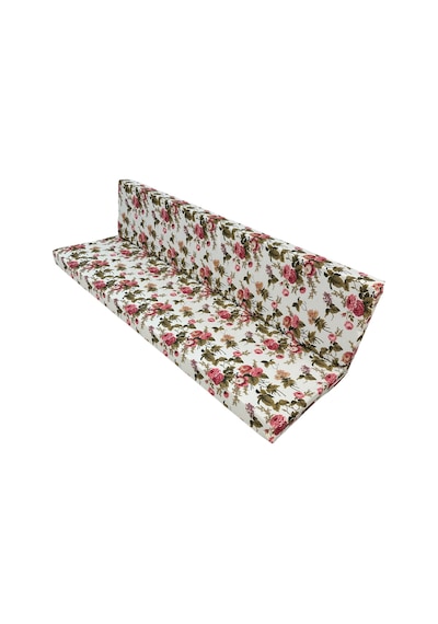 Şark Köşesi Vip Sünger Yatak Büyük Ölçü 100x190x10cm-ingiliz Gülü Çok Renkli