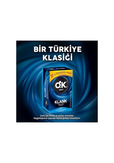 Klasik Ekonomik Prezervatif 20 Adet