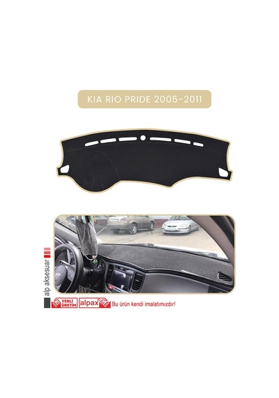 Kia Rio Pride 2005-2011torpido Koruma Halısı Bej Kenar