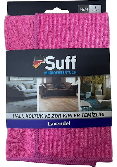 Lavanta Mikrofiber Halı, Koltuk Ve Zor Kirler Temizlik 40 X 40 Cm, Pembe