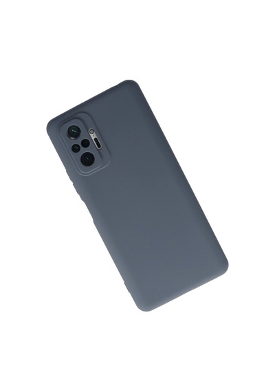 Redmi Note 10 Pro Kılıf Nano İçi Kadife Silikon - Gri İtdark30622