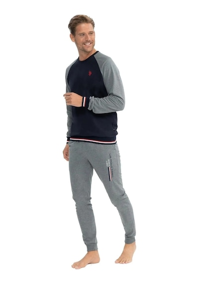 U.s. Polo Assn. Erkek Uzun Kollu Paçaları Lastikli Pijama Takımı 001