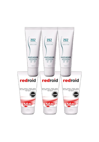 Zzz Kaz Gagası 3 Adet 100 Ml Corydalis Cream + 3 Adet Redroid 50 Ml Analbakım