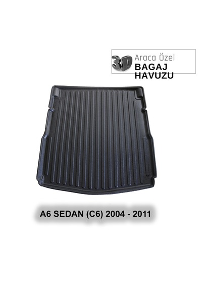 Audı A6 Sedan C6 2004 - 2011 Araca Özel 3d Bagaj Havuzu