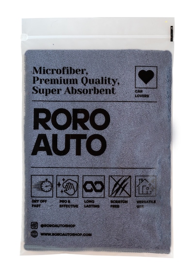 Roro Auto Alpler Mikrofiber Yıkama & Kurulama Seti Yıkama Eldiveni Cam Bezi Kurulama Havlusu