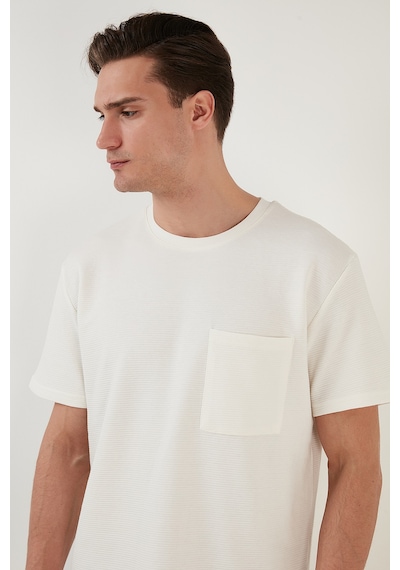Buratti Erkek T Shirt 5902305 EKRU Ekru