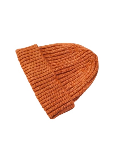 Lastik Örgü Unisex Bere Kiremit Renkli