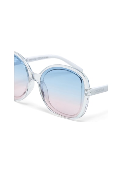 Okkia Anna Butterfly Kadın Güneş Gözlüğü Blue/pink Degrade Şeffaf
