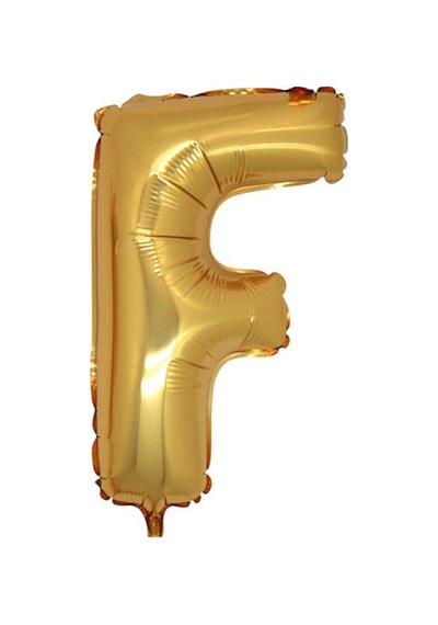 Gold Folyo Balon F Harfi 100 CM