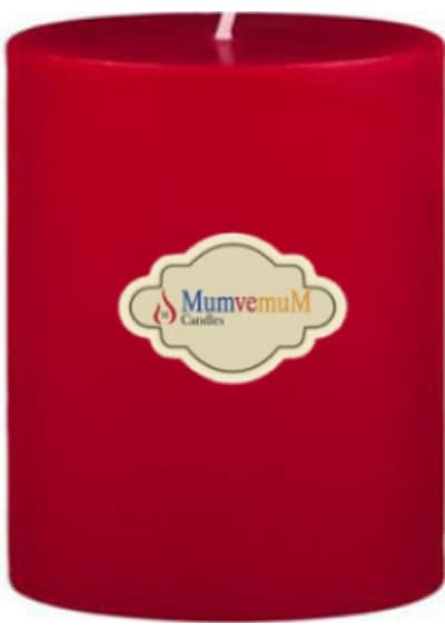 Small 4 Lü Set Mum Çap 7 Cm Kırmızı Kirmızı