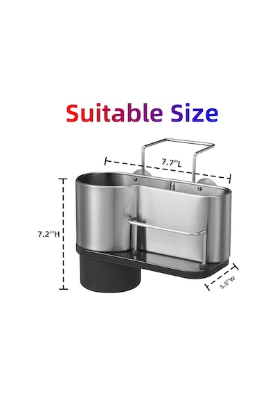 Kurutma Rafı Sünger Tutucu Mutfak Lavabo Organizatör Lavabo Caddy Sünger Tutucu Paslanmaz Çelik Mutfak Aksesuarlar Diğer