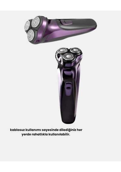 Ceylan Adam Profesyonel Şarjlı Tıraş Makinesi Ayarlanabilir Başlıklı Kablosuz