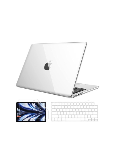 Apple Uyumlu MacBook Air 13.6 M2 Çip A2681 Kılıf + Klavye Kılıfı + Film