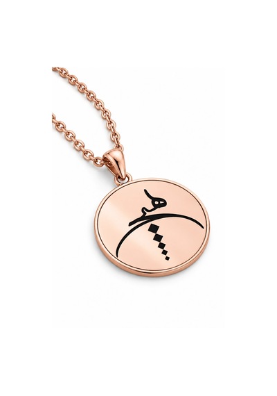 Tasavvufi Hiç Kolyesi 925 Ayar Gümüş - Rose Rose Gold