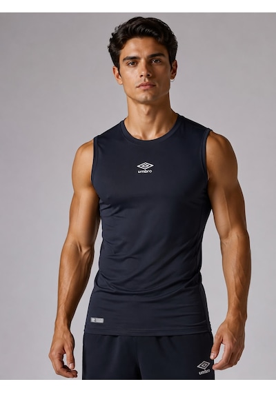 Umbro Dry Top Erkek Lacivert Spor Atlet Sıfır Kollu Tişört Tf0059