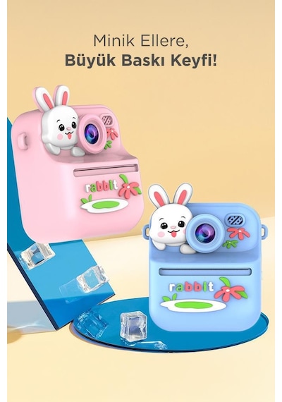 Torima CMR-33 Dijital Çocuk Fotoğraf Kamerası Termal Yazıcı Mavi