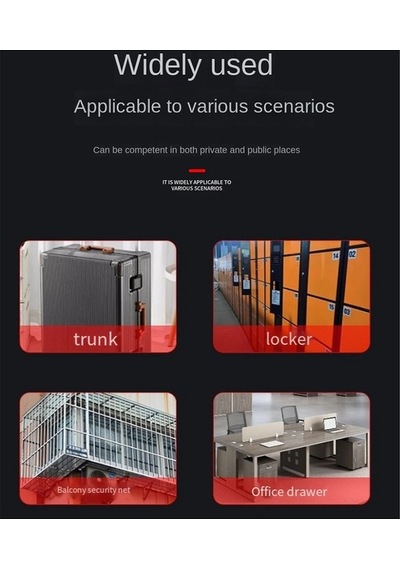 Fastbuy Elektronik Parmak İzi Kilidi, Parmak İzi İle Kilit, Siyah, Yüksek Güvenlik