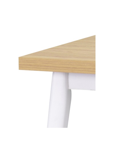 Vilinze Avanos Sabit Mdf Naturel Mutfak Masası - 70x120 Cm Naturel Beyaz