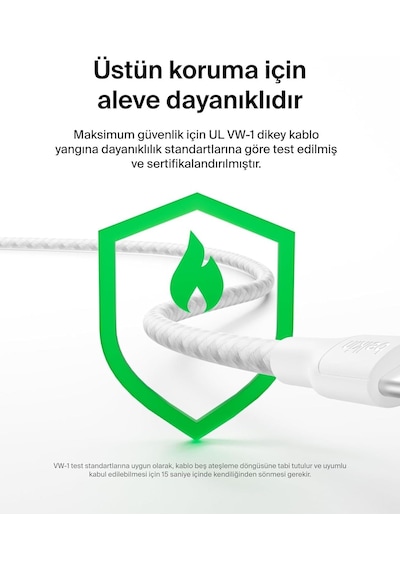 Belkin Cab025hq1mwh Boostcharge Pro 240w Usb-c To Usb-c Örgülü 1m Hızlı Şarj Kablosu - Beyaz