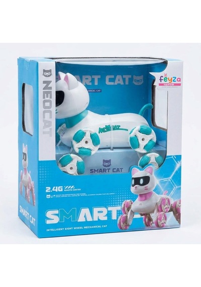 2.4g Uzaktan Kumandalı Akrobatik Kedi Robot - 360 Dönüş Ve Merdiven Tırmanma