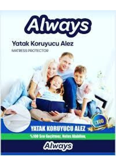Always Puffix Alez Elastik Bantlı Yatak Koruyucu 160X200Cm Çift K