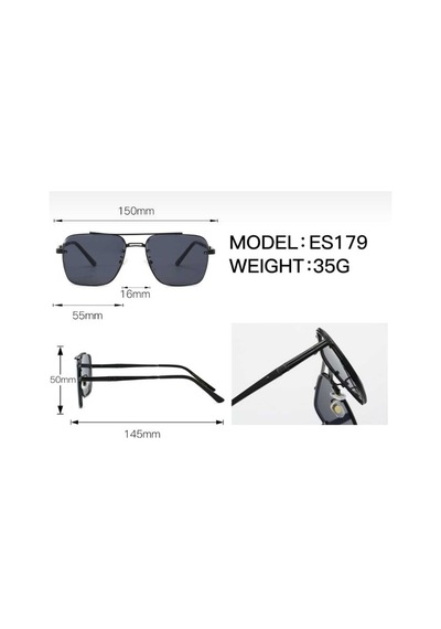 Unisex Güneş Gözlüğü Uv400 Es179 Turkuaz - 712158180 Altın