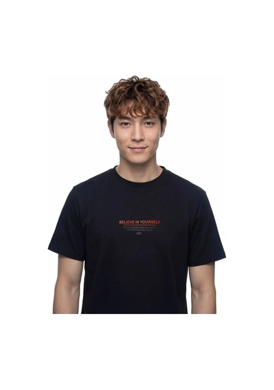 Erkek T-shirt Lf2042994 Siyah