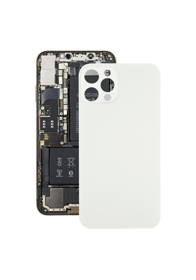 Apple Uyumlu iPhone 12 Pro İçin Pil Arka Kapağı Beyaz Beyaz
