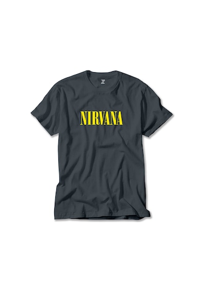 Nirvana Yazı Sarı Yeşil Tişört