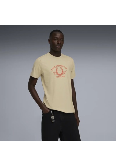 Puma Graphıc Tee Açık Kahve Erkek T-shirt Kahverengi