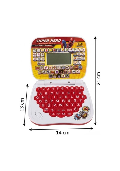 Super Hero 100 Fonksiyonlu 2'si 1 Arada Türkçe İngilizce Eğitici Bilgisayarım Ve Mouse