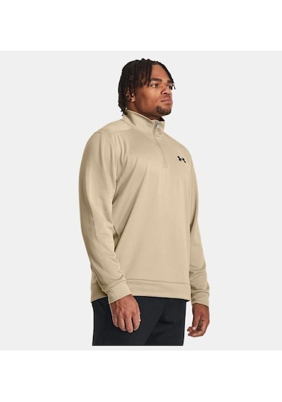 Under Armour Ua Armour Fleece 1/4 Zip Erkek Sweatshirt-30889 Açık Kahverengi