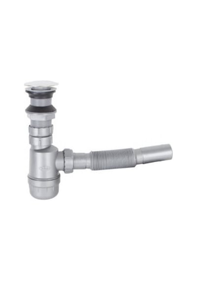 Lavabo Gideri Çap32Mm Stoplu Pop-Up Gri Taslı - Donau 321-112 Gri