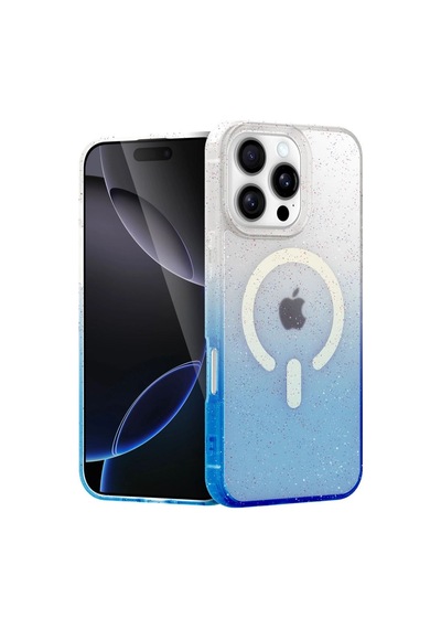 Apple İphone 16 Pro Max Pummel Shiny Magsafe Kapak - Mavi